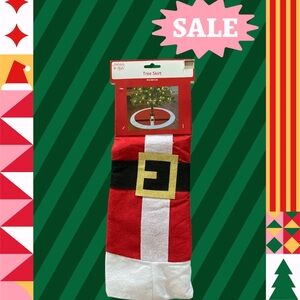 Holiday Time Red and White Tree Skirt